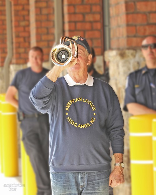 Our bugler, Ed Jones.